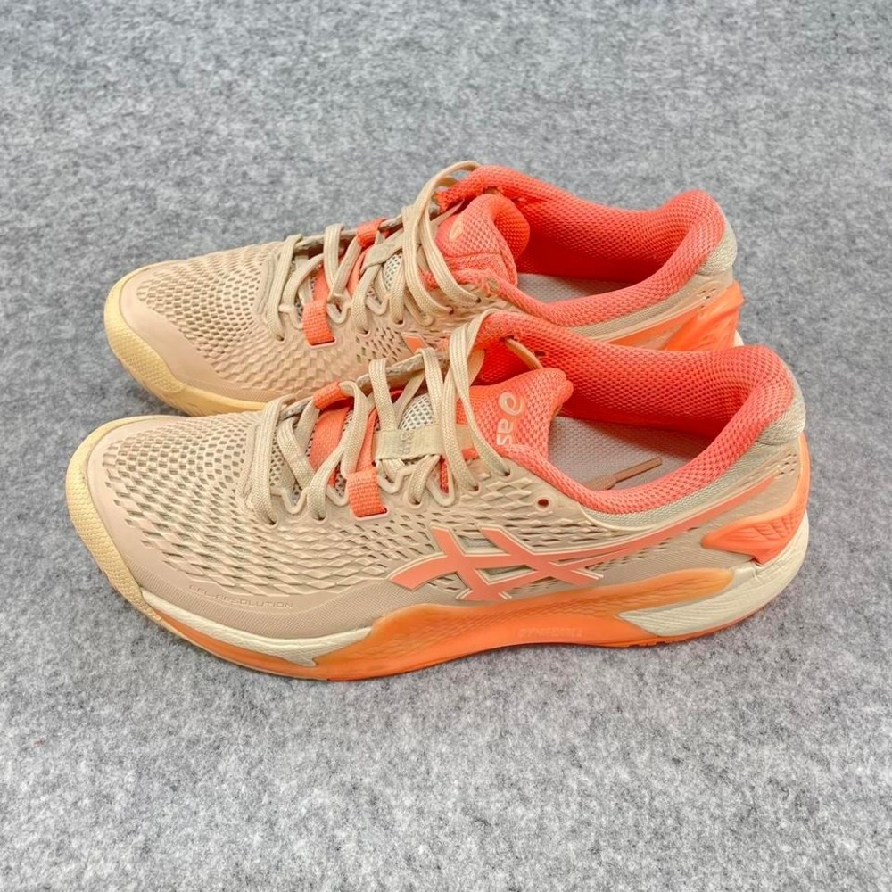 Women ASICS gel- resolution orange trainers. Size 7 #running #sneaker